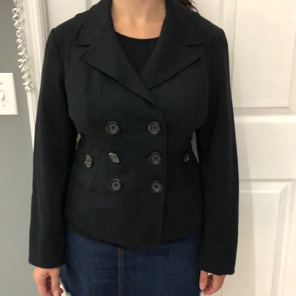 INC fully lined black spring jacket EUC